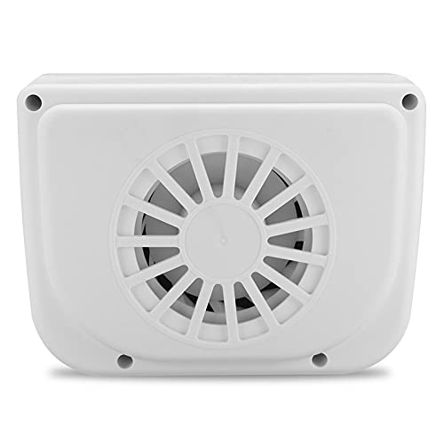Solar Powered Car Vent Fan - 1W Mini Air Conditioner & Exhaust Fan for Automobiles | Portable Black Solar Car Fan for Air Circulation & Cooling | Perfect for Parking, Camping & Road Trips