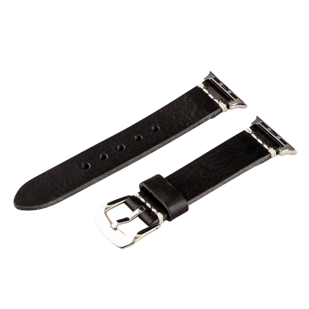 Genuine Leather Apple Watch Band 38mm - Aged Saddle for Men & Women | Work & Casual Wear