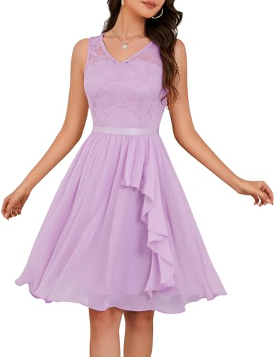 Lavender-lace Chiffon