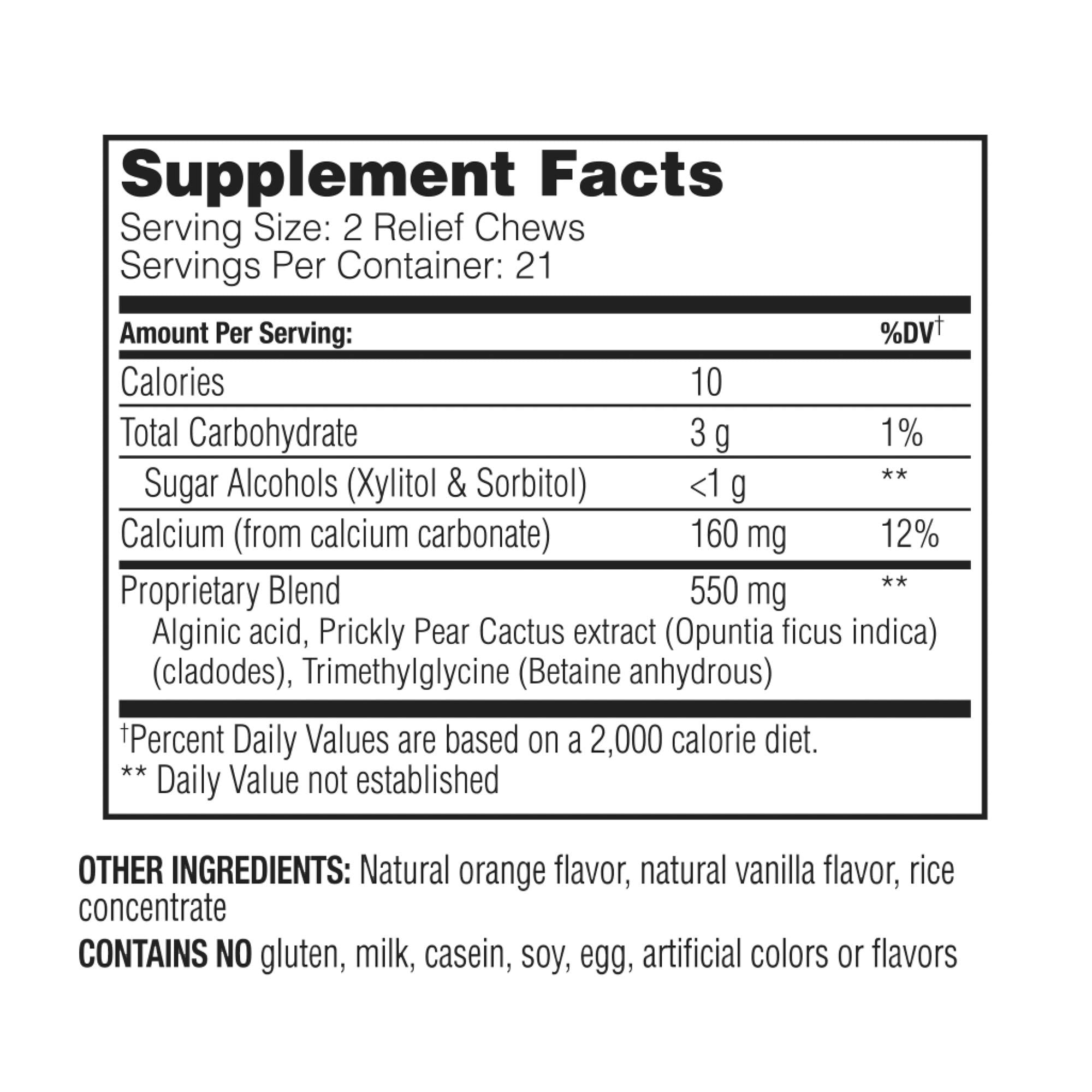 Enzymedica Heartburn Soothe Vanilla Orange Chewable Tablets - 42 Count | Natural Digestive Relief for Acid Reflux & Indigestion | Perfect for After Meals & Occasional Heartburn