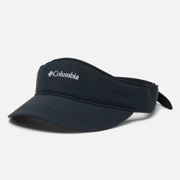 Columbia Black Boundless Trek Interchangeable Visor Hat - Lightweight Waterproof Sun Protection for Hiking, Camping & Outdoor Adventures