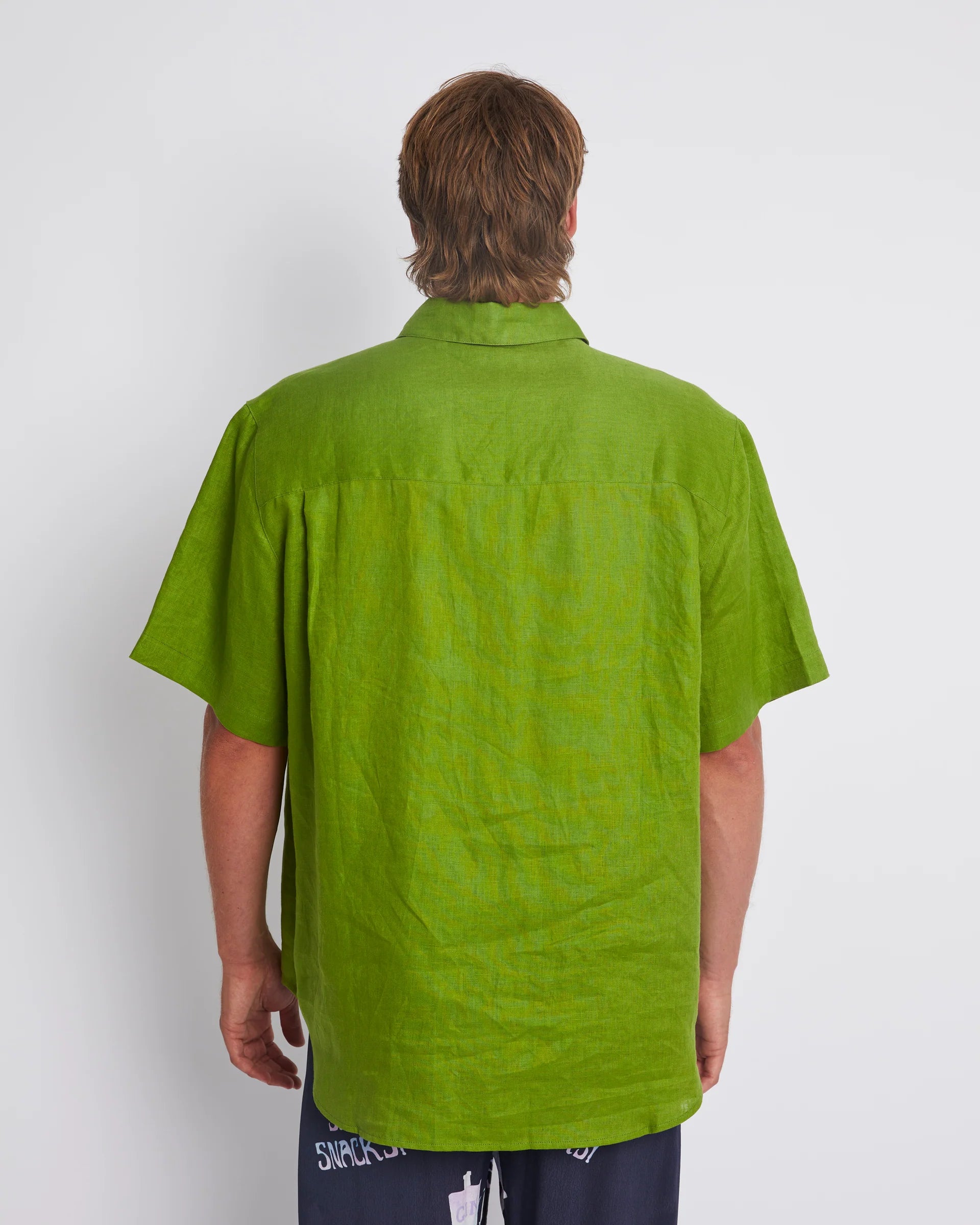Big Olive Shirt for Men - Comfortable Oversized Casual Button-Up Shirt - Perfect for Relaxing at Home or Outdoor Adventures