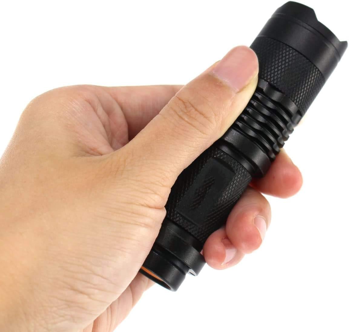 MODOAO Mini LED Flashlight with Green/Red/Blue Light - 3 Modes for Camping, Hiking, Night Vision, Fishing & Cycling - Compact & Bright for Outdoor Adventures, Emergency Kits & Nighttime Activities (Red)