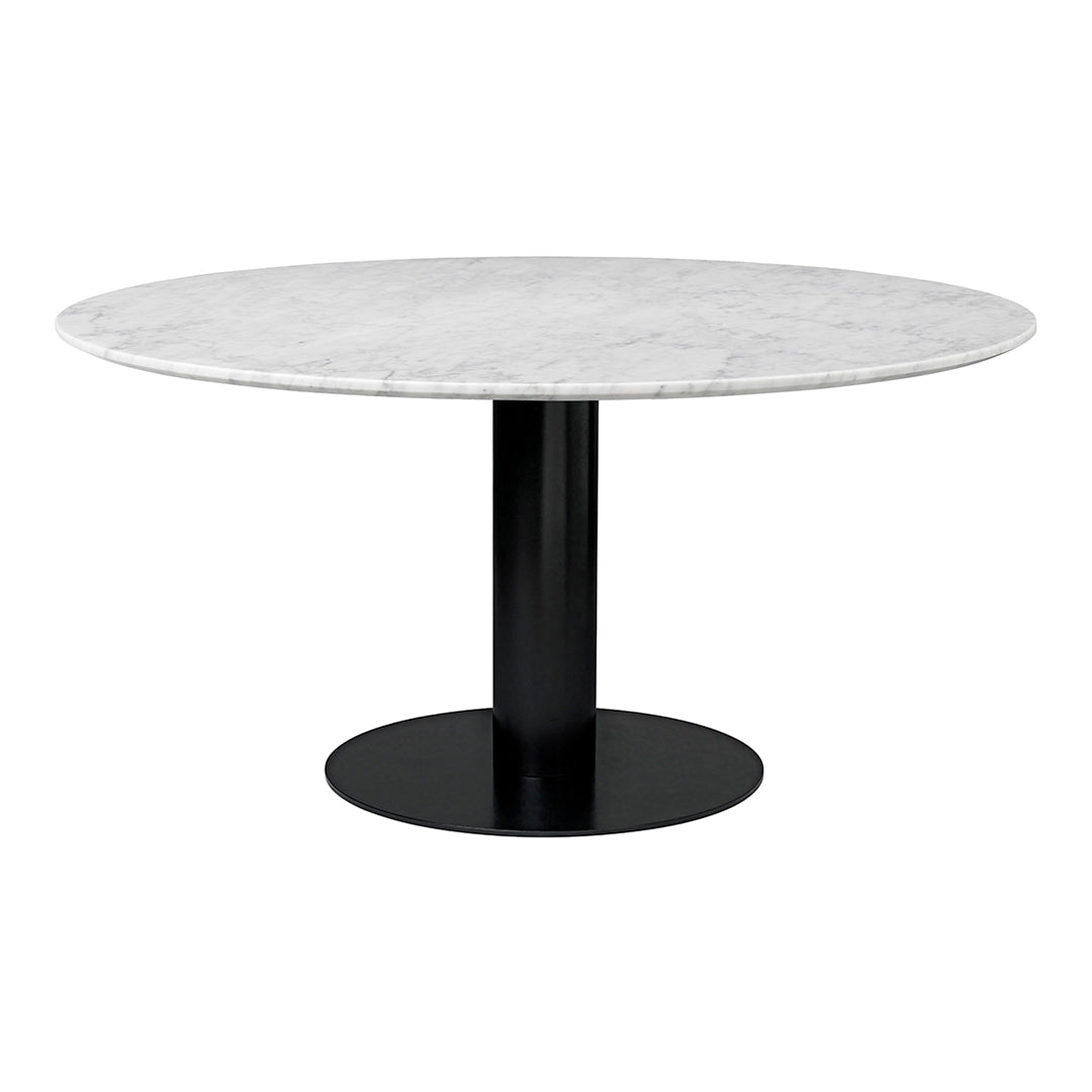 Gubi 2.0 Round Dining Table - Modern Scandinavian Design for Small Spaces | Perfect for Kitchen, Breakfast Nook & Apartment Dining Areas