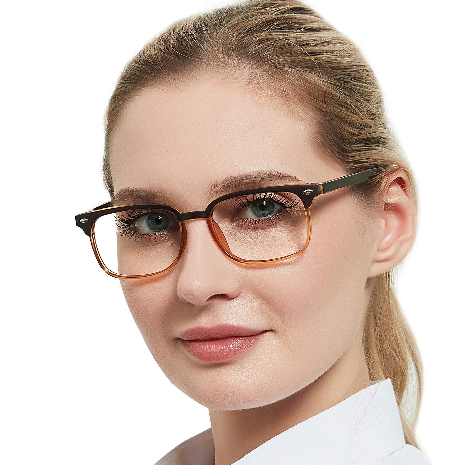 OCCI CHIARI Fashion Reading Glasses for Women & Men - Lightweight Eyeglass Frames with Spring Hinges - Perfect for Reading, Working, and Computer Use