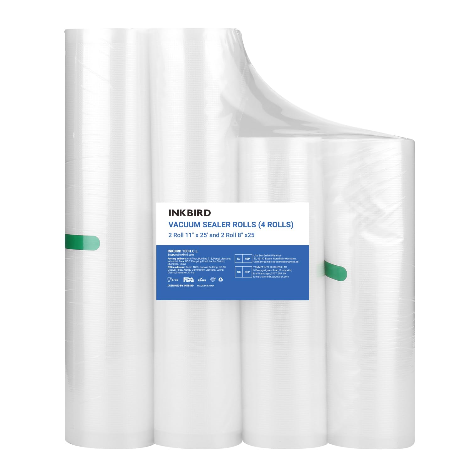 Inkbird 4 Rolls Vacuum Sealer Bags (11
