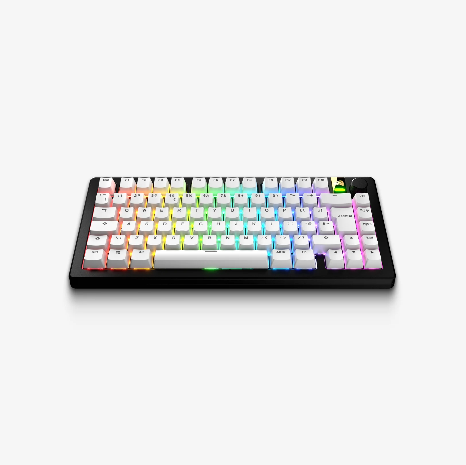 GPBT Classic White Keycaps - PBT Durable Mechanical Keyboard Keycaps for Gaming & Typing - Perfect for Cherry MX, Gateron & Other Switches (Office, Home, Gaming Setup)