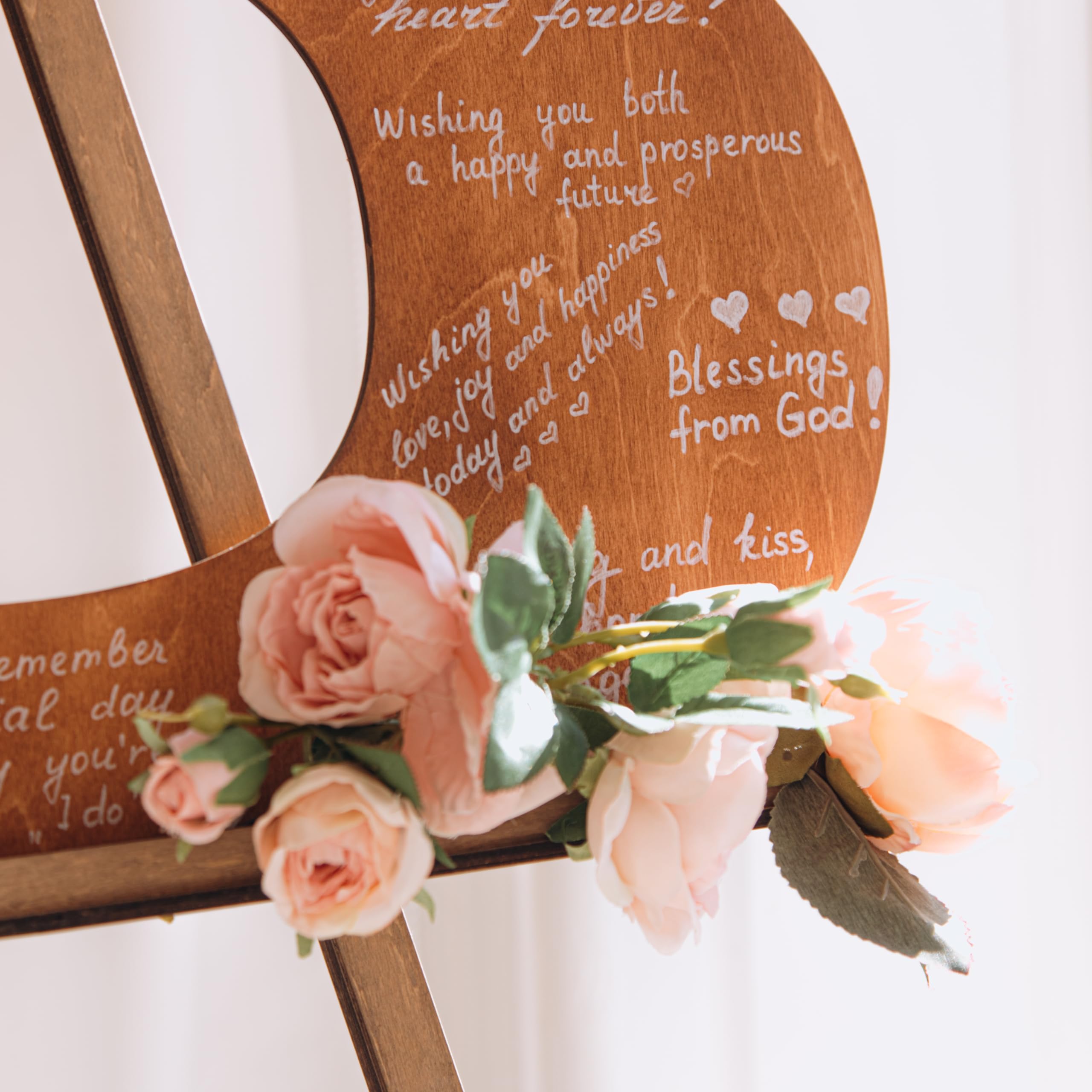 Unique Rustic Wedding Guest Book Alternative - Elegant Baby Shower Guest Book Sign - Perfect for Wedding Reception & Registry - Large Size for Special Events - Ideal for Wedding Decor, Bridal Showers & Anniversary Celebrations