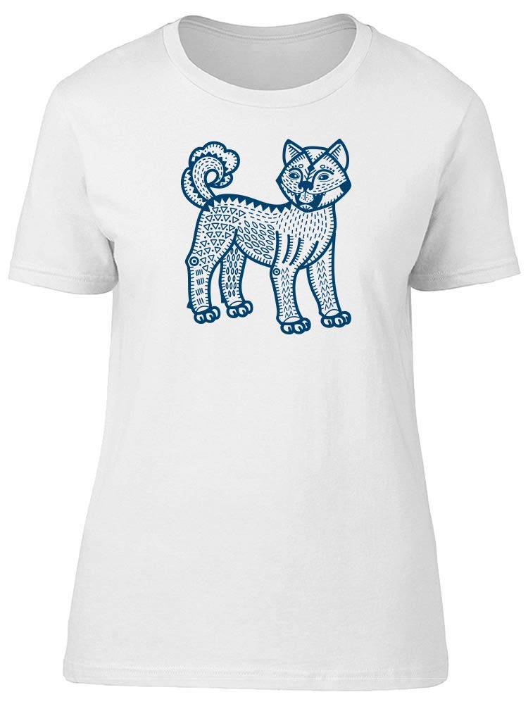 Stylish Women's Fox Print T-Shirt - Vintage Folk Art Design - Casual & Trendy Tee for Everyday Wear, Outings & Festivals