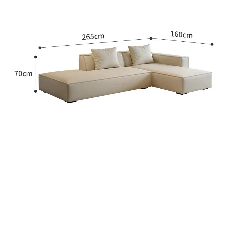Modern Tofu Minimalist Lounge Sofa Set - 3-Piece Contemporary Fabric Sectional Couch for Small Spaces, Living Room, Apartment & Studio - Perfect for Relaxing, Entertaining & Compact Urban Living