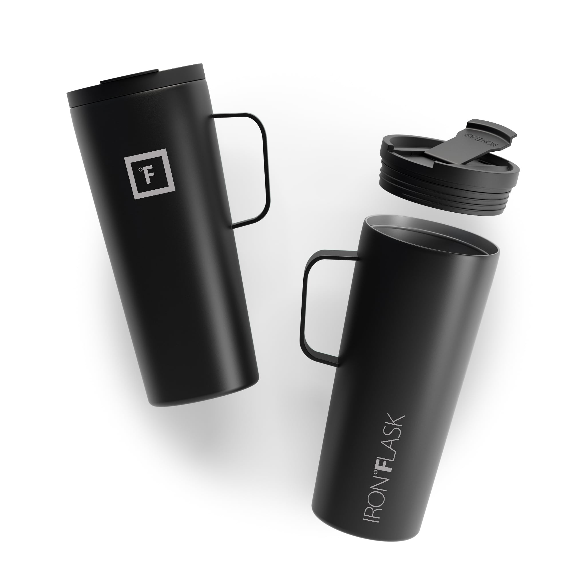 24 Oz Insulated Grip Coffee Mug 2.0 - Leak-Proof Travel Tumbler with Handle for Hot & Cold Drinks - Perfect for Office, Commute, Camping & Outdoor Activities