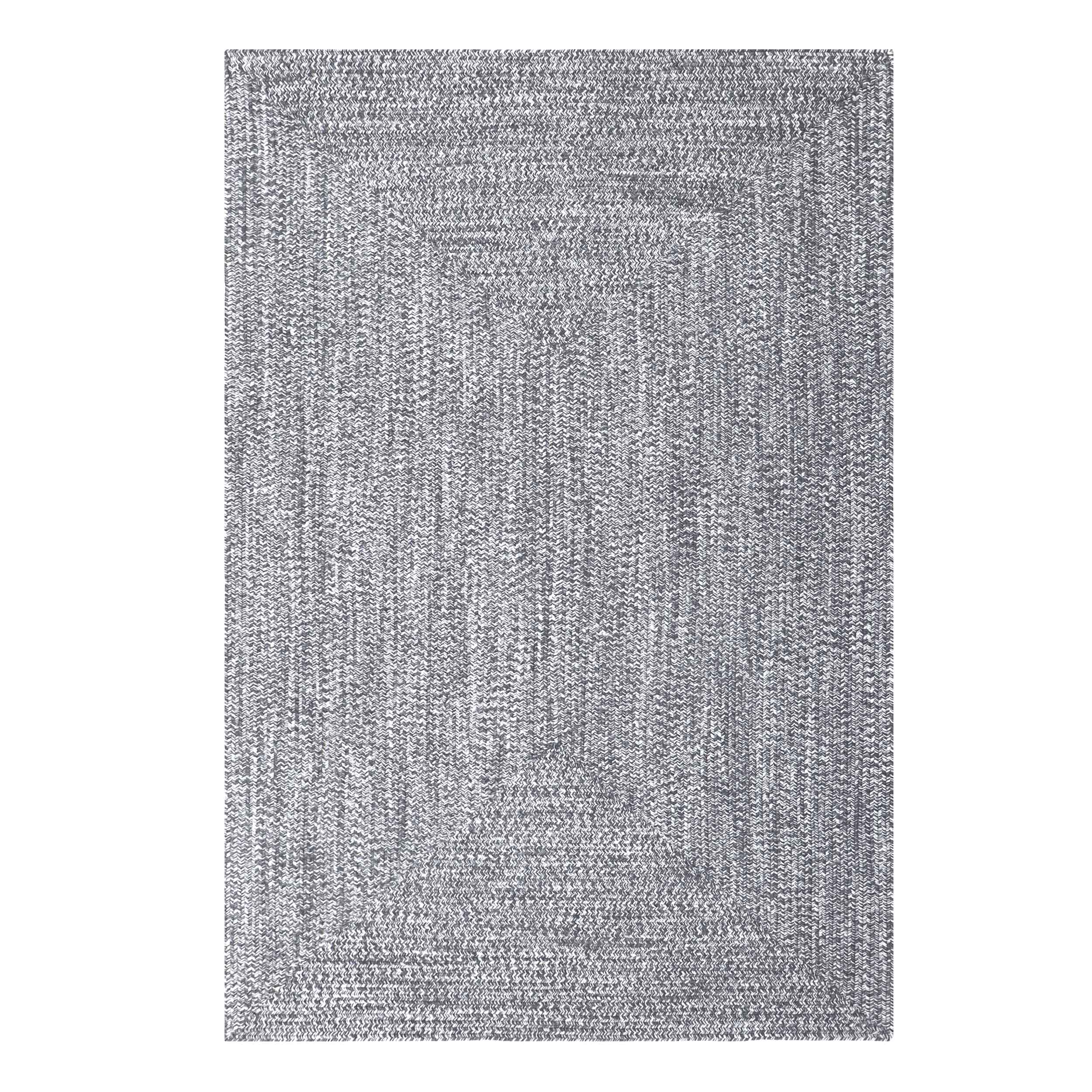 Two-Toned Braided Bohemian Area Rug - Indoor/Outdoor Use for Living Room, Patio & Bedroom Decor