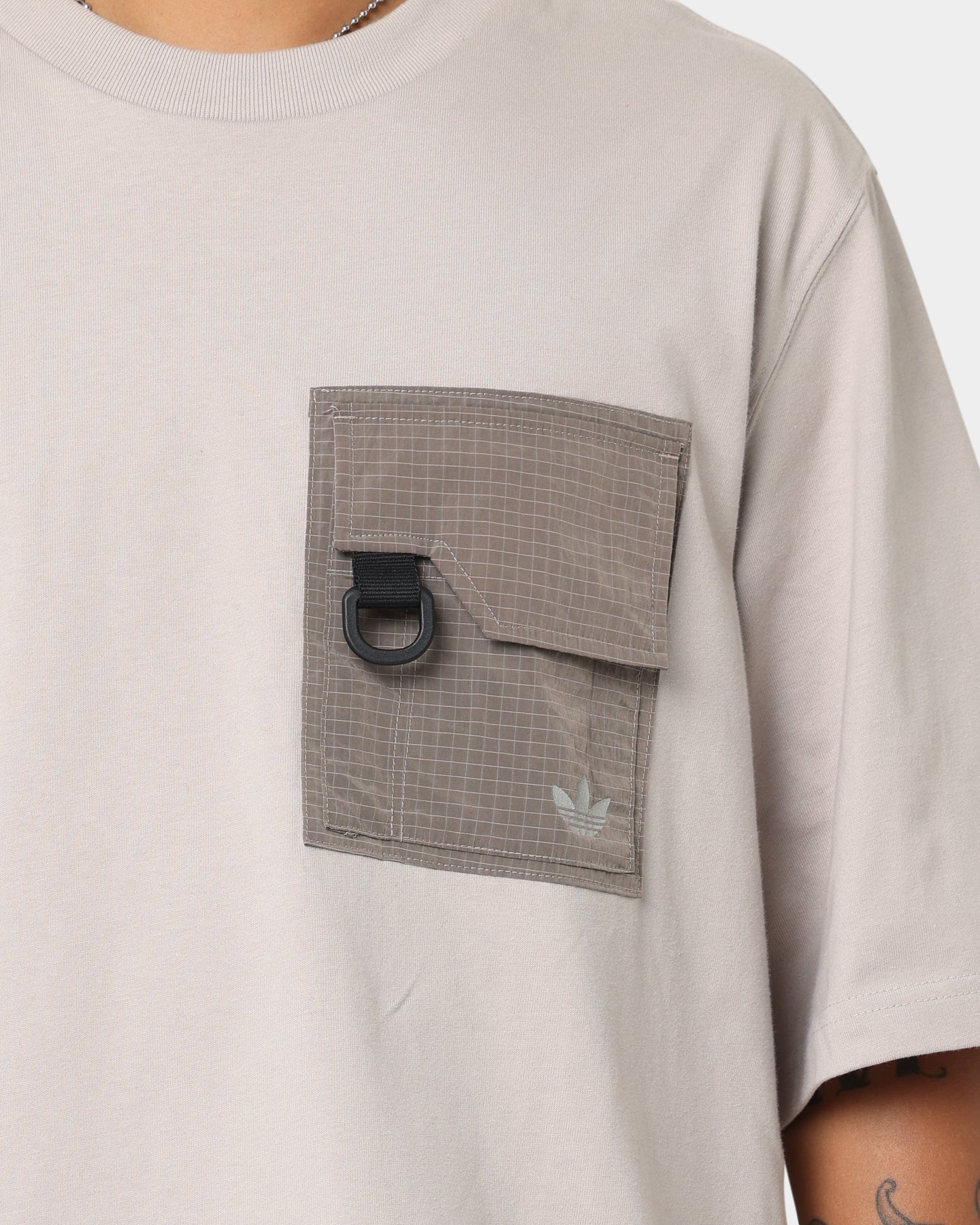 Adidas Originals Men's T-Shirt - Light Brown Casual Tee for Everyday Wear | Gym, Streetwear & Lounge Outfits