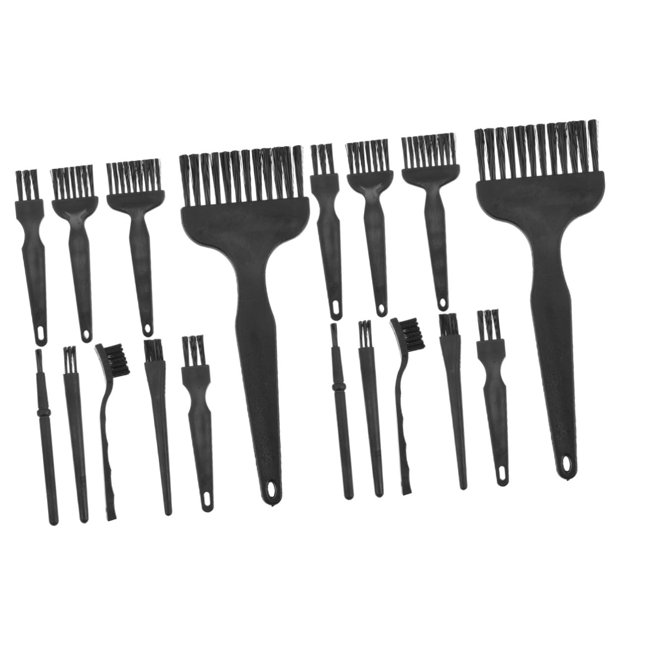 16 Pcs Electric Shaver Cleaning Brush Set - PP Black Hair Trimmer & Keyboard Cleaning Tool for Men & Women - Perfect for Grooming, Personal Care, and Home Cleaning