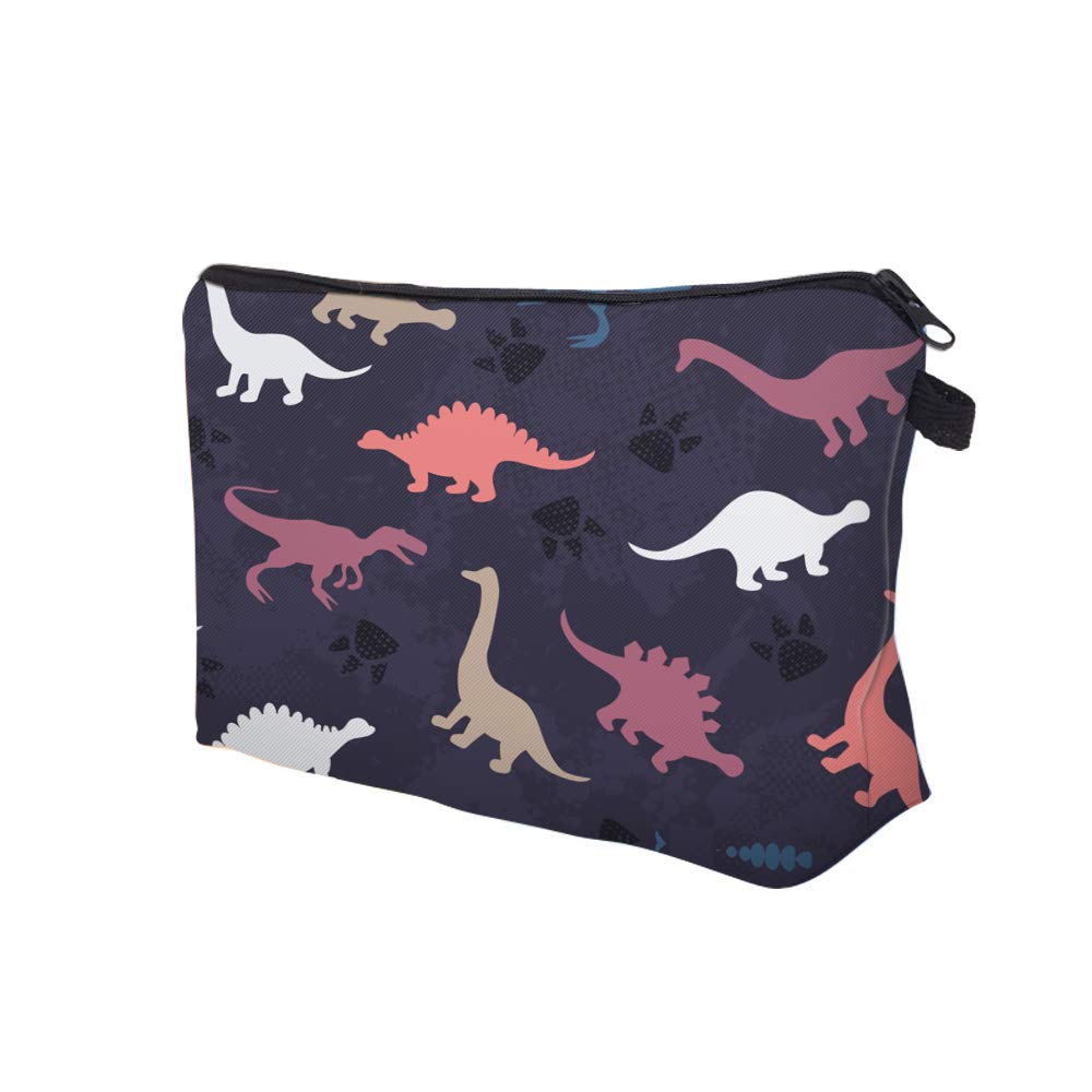 Waterproof Cosmetic Pouch for Women - Large Capacity Makeup Bag, Travel Toiletry Organizer, Portable Wash Bag - Perfect for Travel, Gym, Beach & Daily Use (Dino 2361)