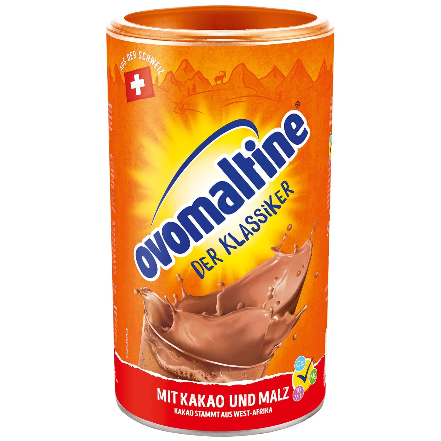 Ovomaltine Swiss Chocolate Drink Mix - Hot & Cold Cocoa Powder (500g) | Imported from Germany | Perfect for Breakfast, Snacks & Desserts