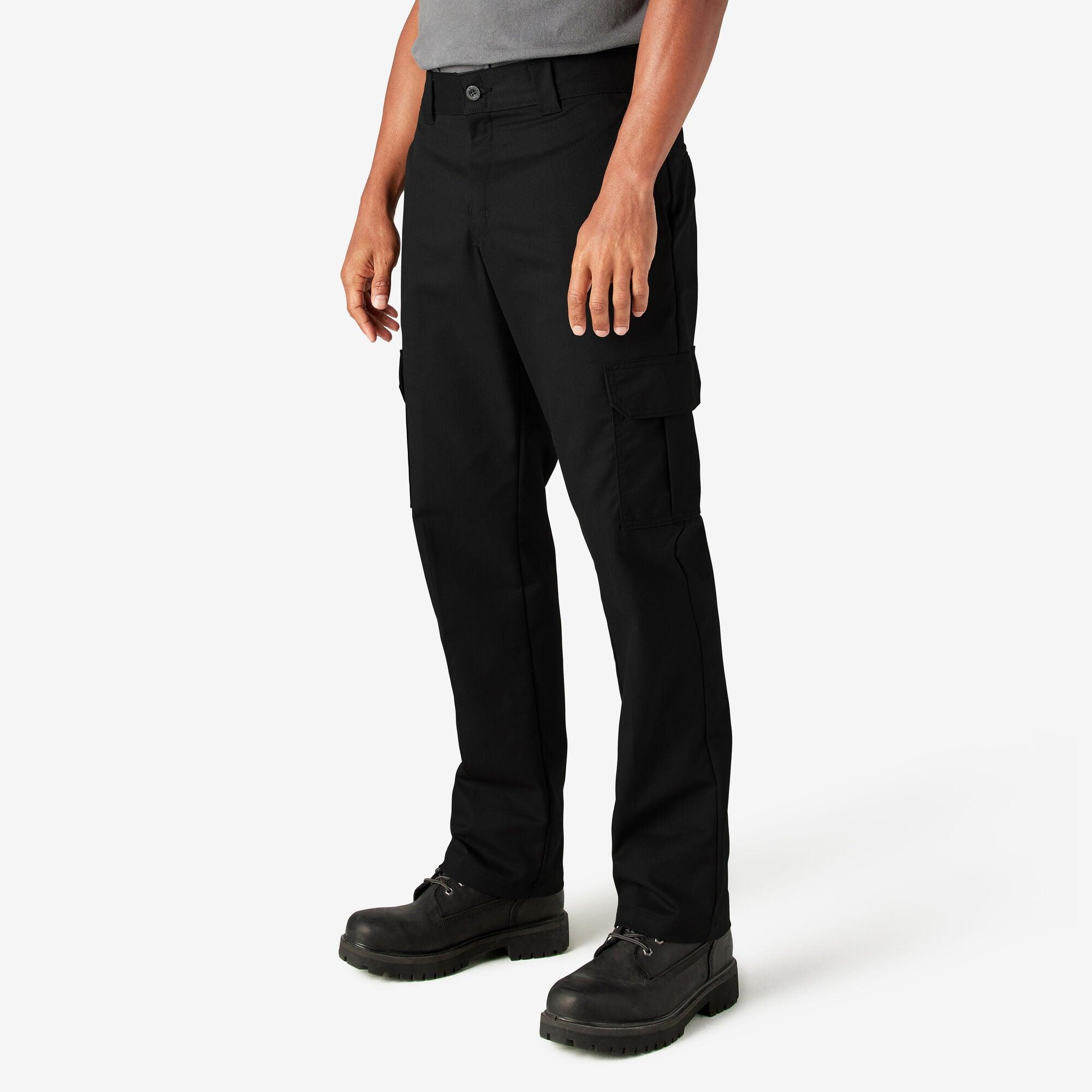 WP595 FLEX Regular Fit Cargo Pants for Men - Comfortable Tactical Work Pants with Multiple Pockets - Black | Perfect for Outdoor Activities, Hiking, and Casual Wear