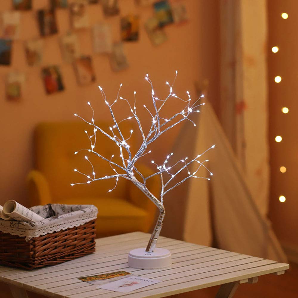 3D LED USB Table Lamp - Copper Wire Christmas Tree Night Light for Home Decor, Holiday Bedroom, Kids Room & Bar - Perfect for Cozy Ambiance, Party Decorations & Gift Giving