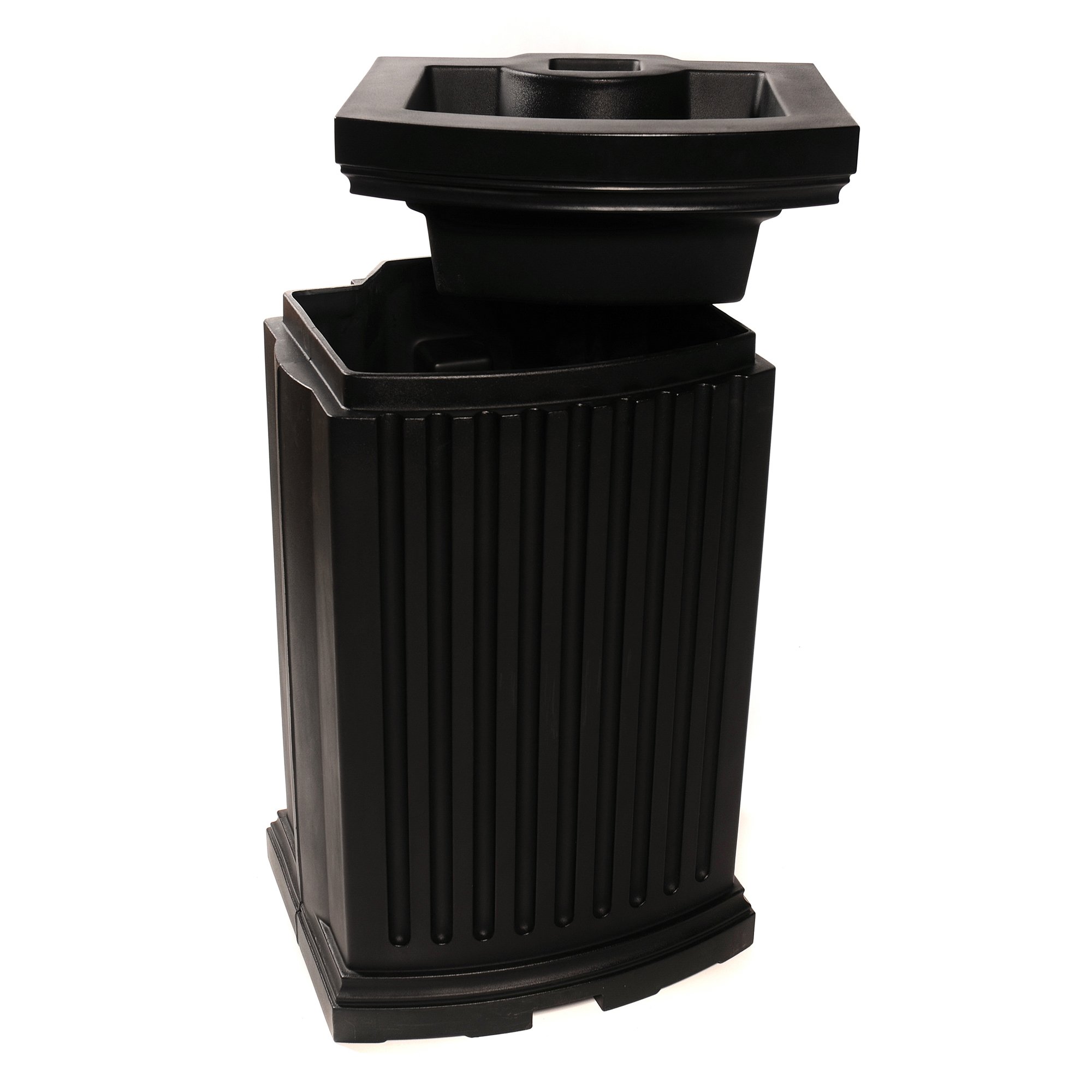 Mayne Madison Rain Catcher Barrel - 35 Gallon Black Rainwater Collection System - 9.5
