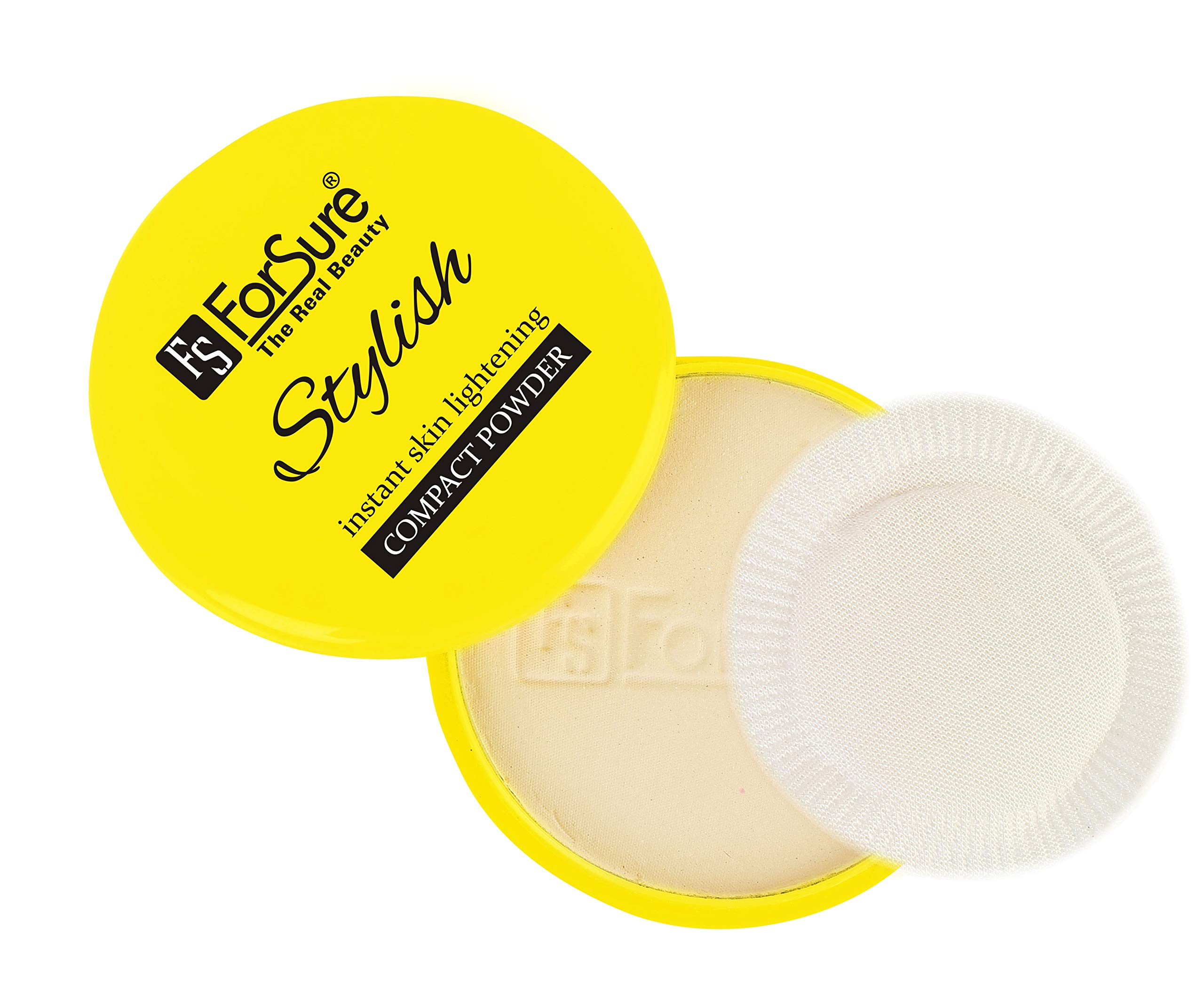 ForSure The Real Beauty Instant Skin Lightening Compact Powder - UV & Waterproof, Oil Control & Long Lasting - Perfect for Daily Makeup, Travel & Outdoor Activities