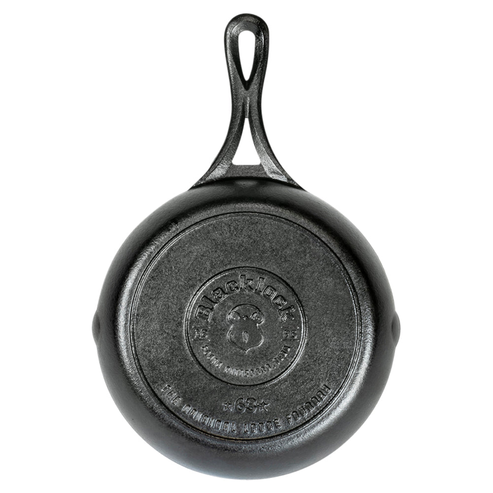 Premium Cast Iron BLACKLOCK Skillet 18cm - Pre-Seasoned, Heavy Duty Cookware for Oven, Stovetop & Outdoor Cooking - Perfect for Searing, Baking & Camping