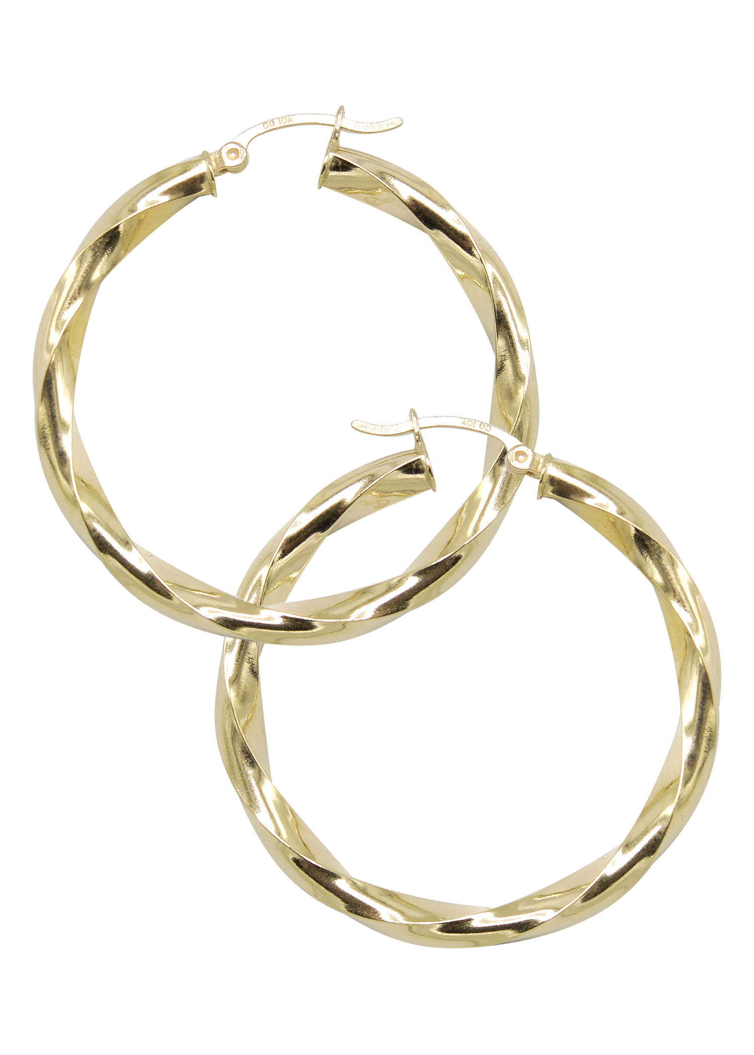10K Gold Hoop Earrings for Women - Adjustable Size & Customizable Length | Perfect for Everyday Wear, Parties & Special Occasions