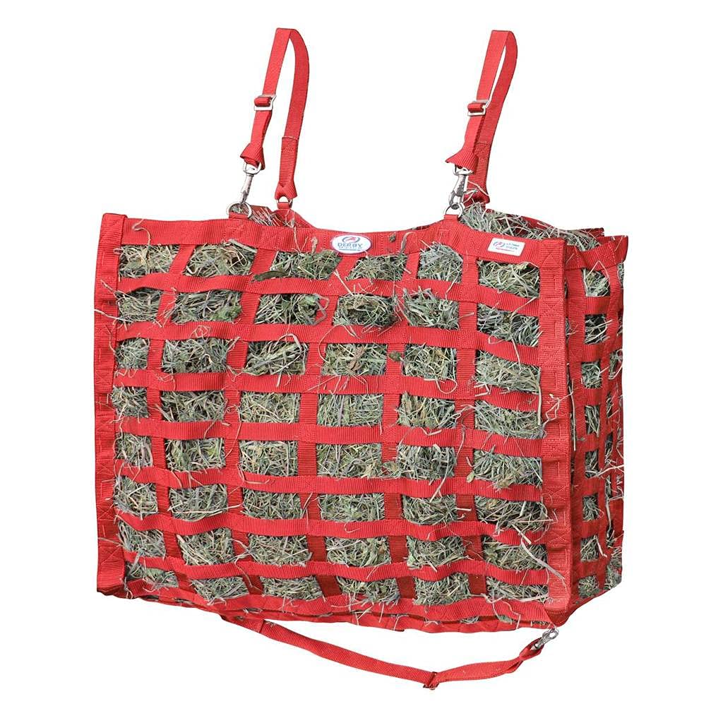 Premium Large Slow Feeder Hay Bag for Horses – Heavy-Duty Bottom, 1-Year Warranty – Ideal for Pasture, Stall & Trail Riding
