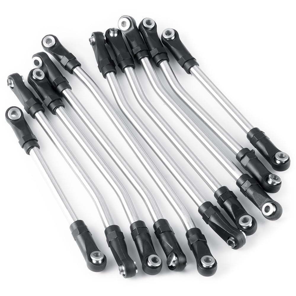 RCLIONS Stainless Steel High Clearance Suspension Links - Upgrade Kit for 1/10 Element Enduro Sendero RC Crawler - Durable Off-Road Performance Parts for Rock Crawling & Trail Adventures