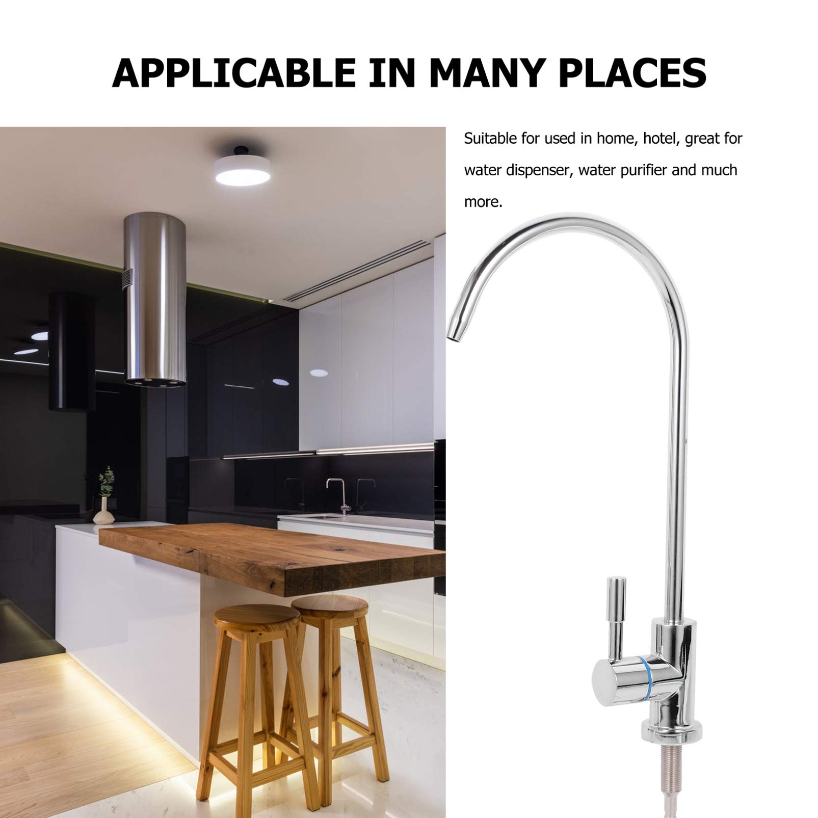 Hemoton Stainless Steel Kitchen Faucet with Pull Down Sprayer - High Arc Modern Design for Sink, Basin Tap with Durable Finish - Perfect for Home Kitchen Renovation & Daily Dishwashing