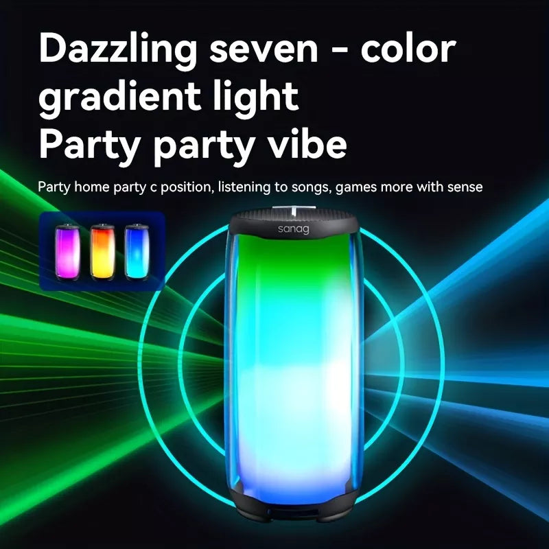 Sanag V30S Pro Wireless Bluetooth Speaker - Portable Outdoor Speaker with HD Sound, IPX7 Waterproof, 30H Playtime for Camping, Beach, Hiking & Travel