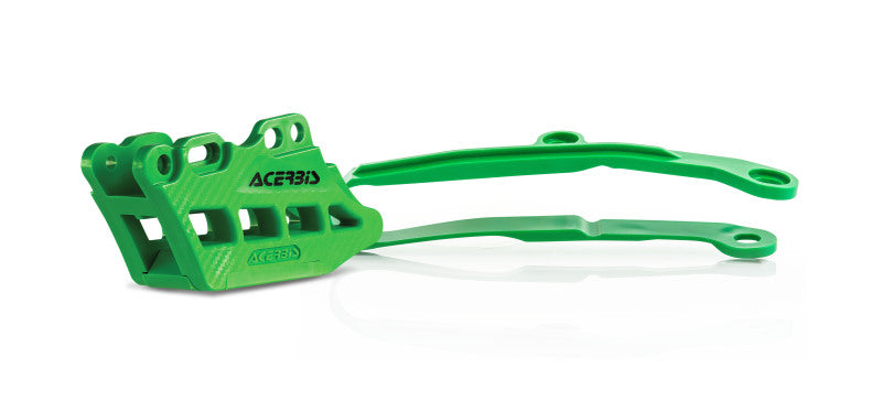 Acerbis 2.0 Chain Guide & Slider Kit for 2017-2020 Kawasaki KX250F/KX450F/KX250 - Green | Dirt Bike & Motocross Protection Accessories