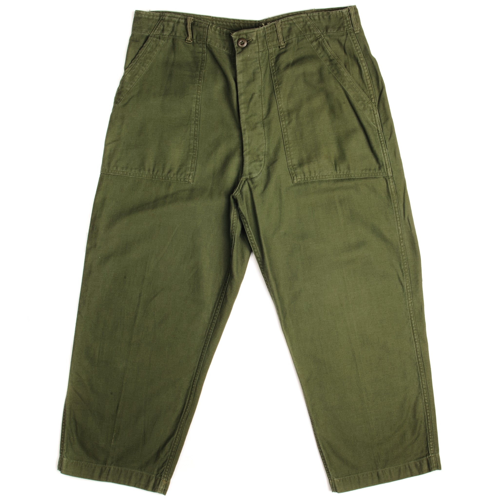 Vintage US Army OG-107 Sateen Utility Pants - Vietnam War Era 1967 - Size W37 L25 - Military Surplus Trousers for Reenactment & Outdoor Adventures