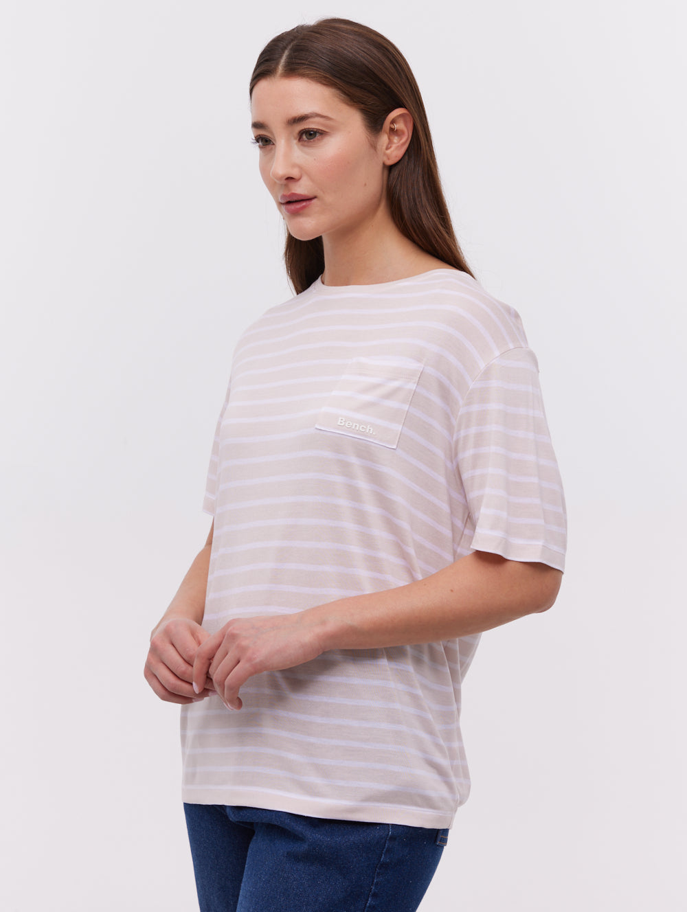 Nouria Striped Pocket T-Shirt for Men - Casual Comfort Fit Cotton Tee - Perfect for Everyday Wear, Outings, and Relaxing at Home