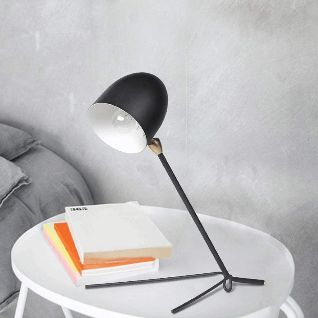 Nordic Minimalist Industrial Wind Lamp - Modern LED Table Lamp for Bedroom, Living Room & Office - Eye-Protecting Reading Light with Iron Base - Perfect for Nightstand, Study Desk & Home Decor
