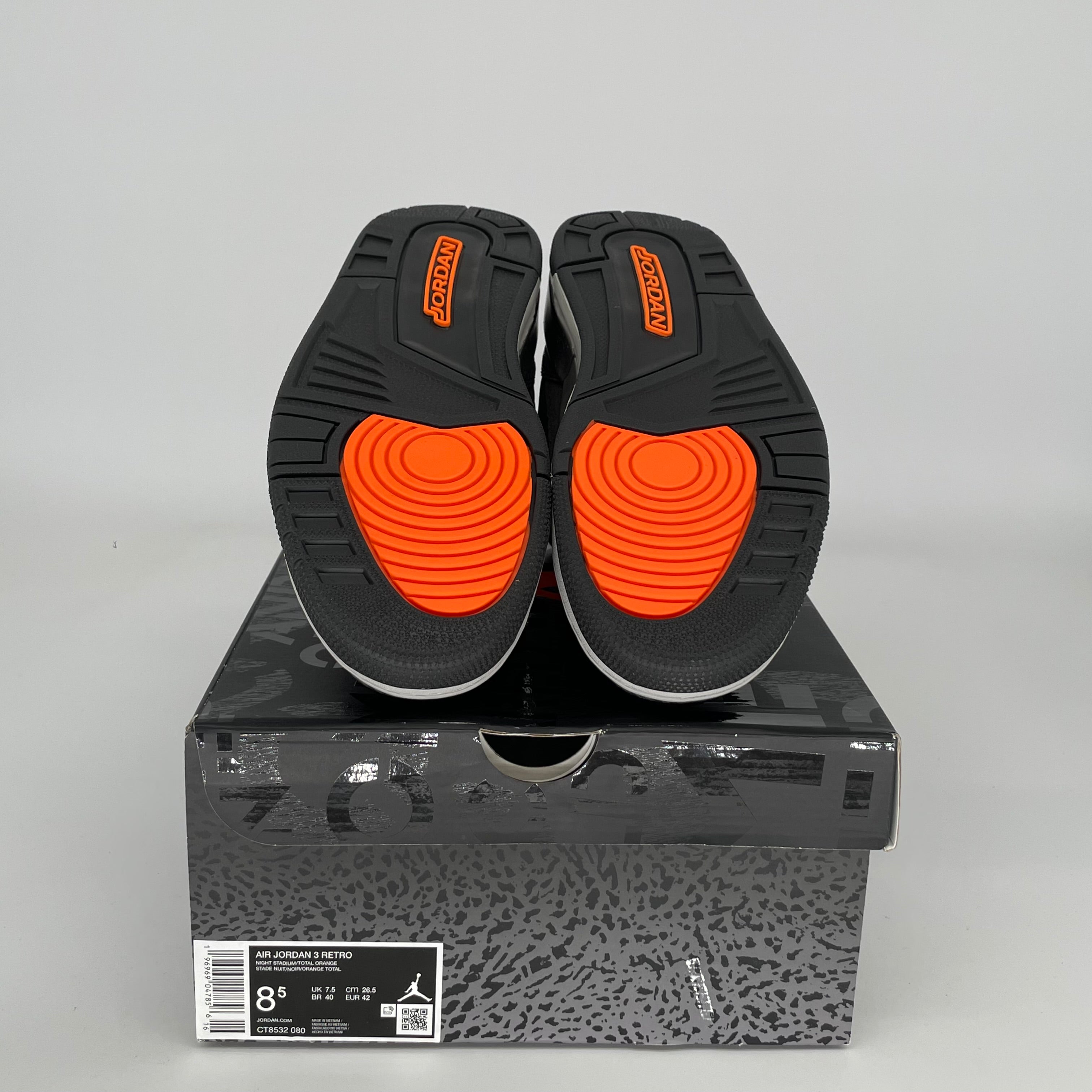 AIR JORDAN 3 FEAR PACK Sneakers - Men's Size 8.5 (CT8532-080) - Retro Basketball Shoes for Streetwear & Casual Style