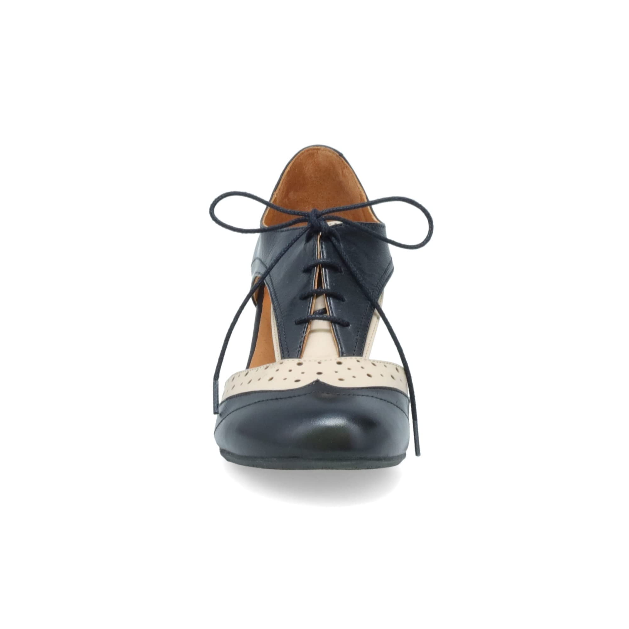 Miz Mooz Fleur Women's Oxford Inspired Heels - Stylish & Comfortable Dress Shoes for Work, Office, Wedding & Special Occasions