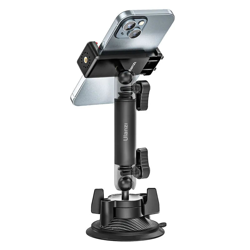 Ulanzi ZJ01 Magnetic Suction Cup Mount for GoPro, Smartphone & Action Camera - Secure Hands-Free Mounting for Car, Motorcycle & Vlogging (Model T086)