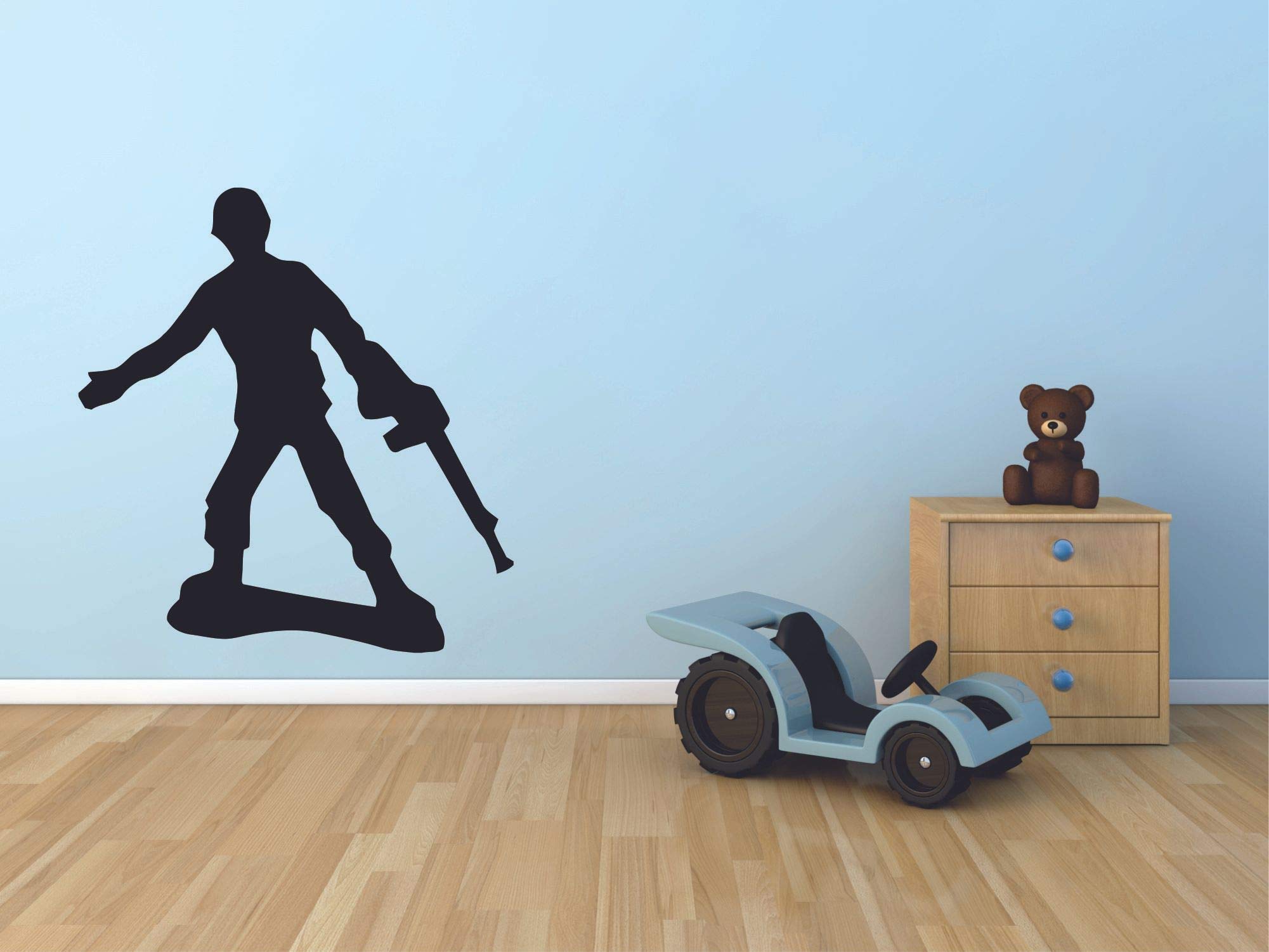 Toy Story Green Army Men Sarge Vinyl Wall Decal Stickers - 40x30 Inch Cartoon Home Decor for Kids Room, Nursery, Bedroom & Kindergarten - Perfect for Disney Pixar Themed Party & Playroom Wall Art