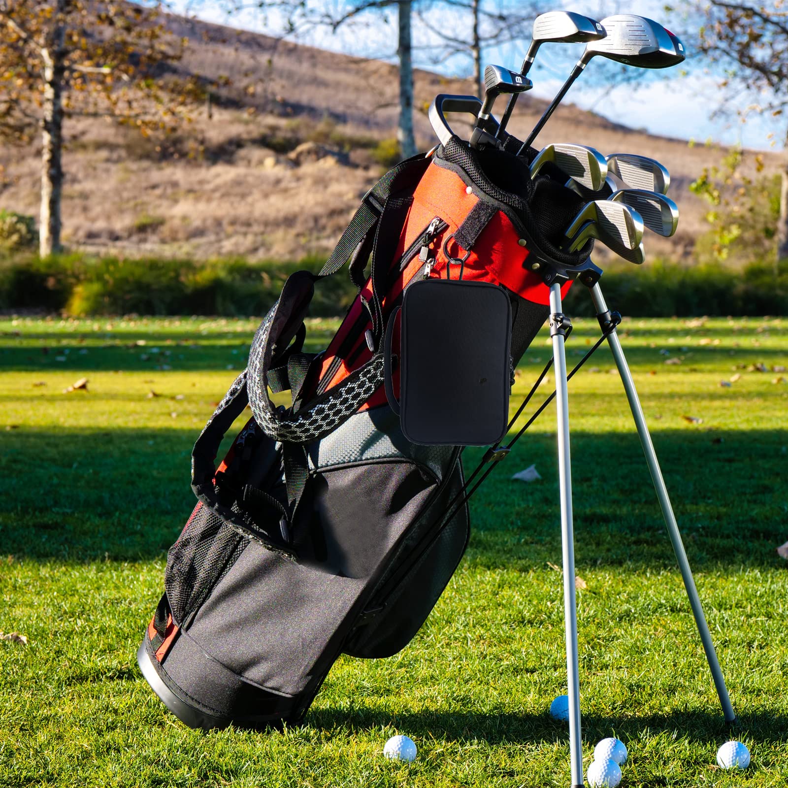 Premium Golf Ball Pouch & Accessory Organizer - Durable Golf Bag Essentials for Men - Perfect for Tees, Balls & Valuables - Ideal for Course, Range & Travel
