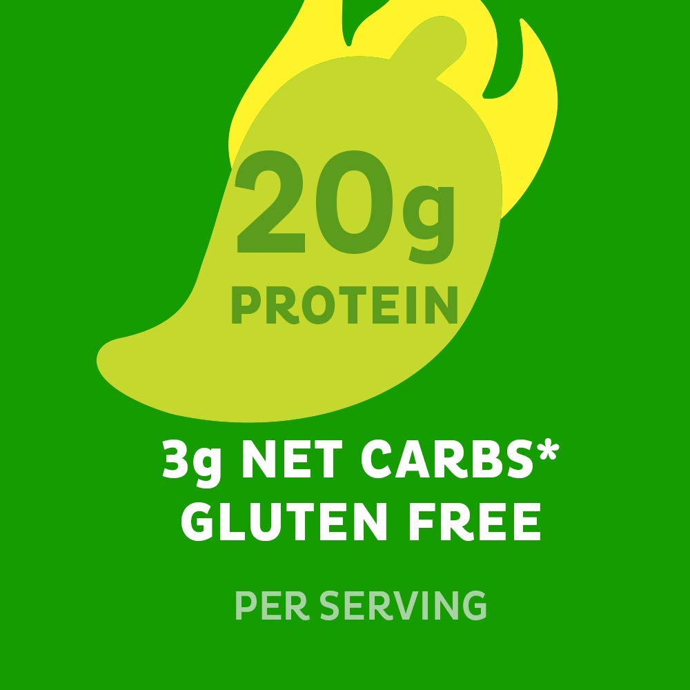 Quest Nutrition Chili Lime Tortilla Style Protein Chips - High Protein 20g, Low Carb 3g Net Carbs, Gluten Free, Keto Friendly Snack - 1.1oz Pack of 12 - Perfect for On-the-Go, Workouts & Healthy Lifestyle