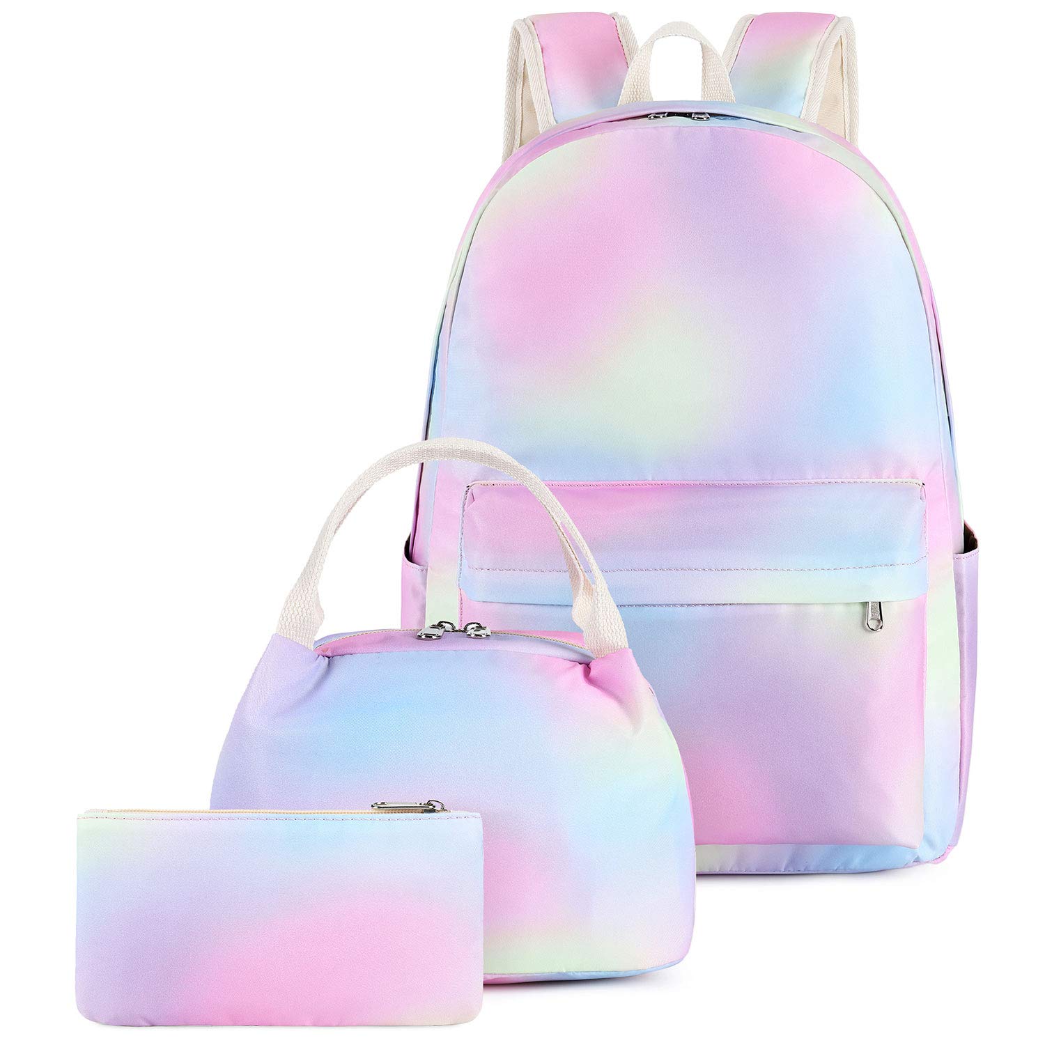 Pawsky Waterproof Backpack for Women & Girls - School, Laptop & Lunch Bag Set for Work & Travel