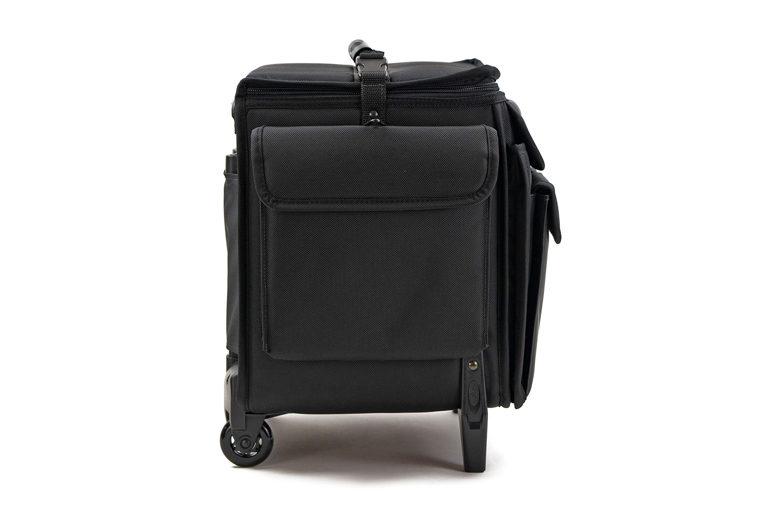 MCY LTPJ-RB03 Rolling Business Projector Case - Large 16x17x12.5 Inch Wheeled Briefcase for Laptops & Office Equipment | Perfect for Business Travel & Conference Presentations