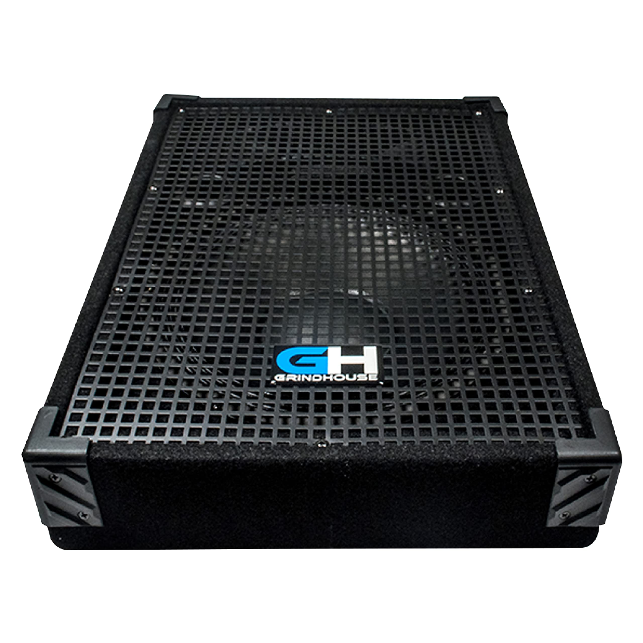Grindhouse Speakers GH12M - 12 Inch Passive Wedge Floor Monitor 350W RMS | Professional PA DJ Stage & Studio Monitor for Live Sound Performances | Perfect for Concerts, Clubs & Music Venues