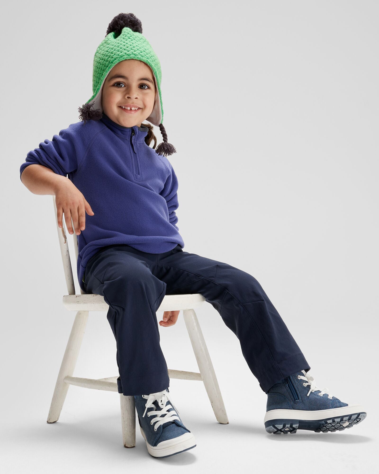 Kids' Whistler Beanie Hat with Lizard Design - Warm Winter Knit Cap for Boys & Girls - Perfect for Outdoor Play, Skiing, and Cold Weather Adventures
