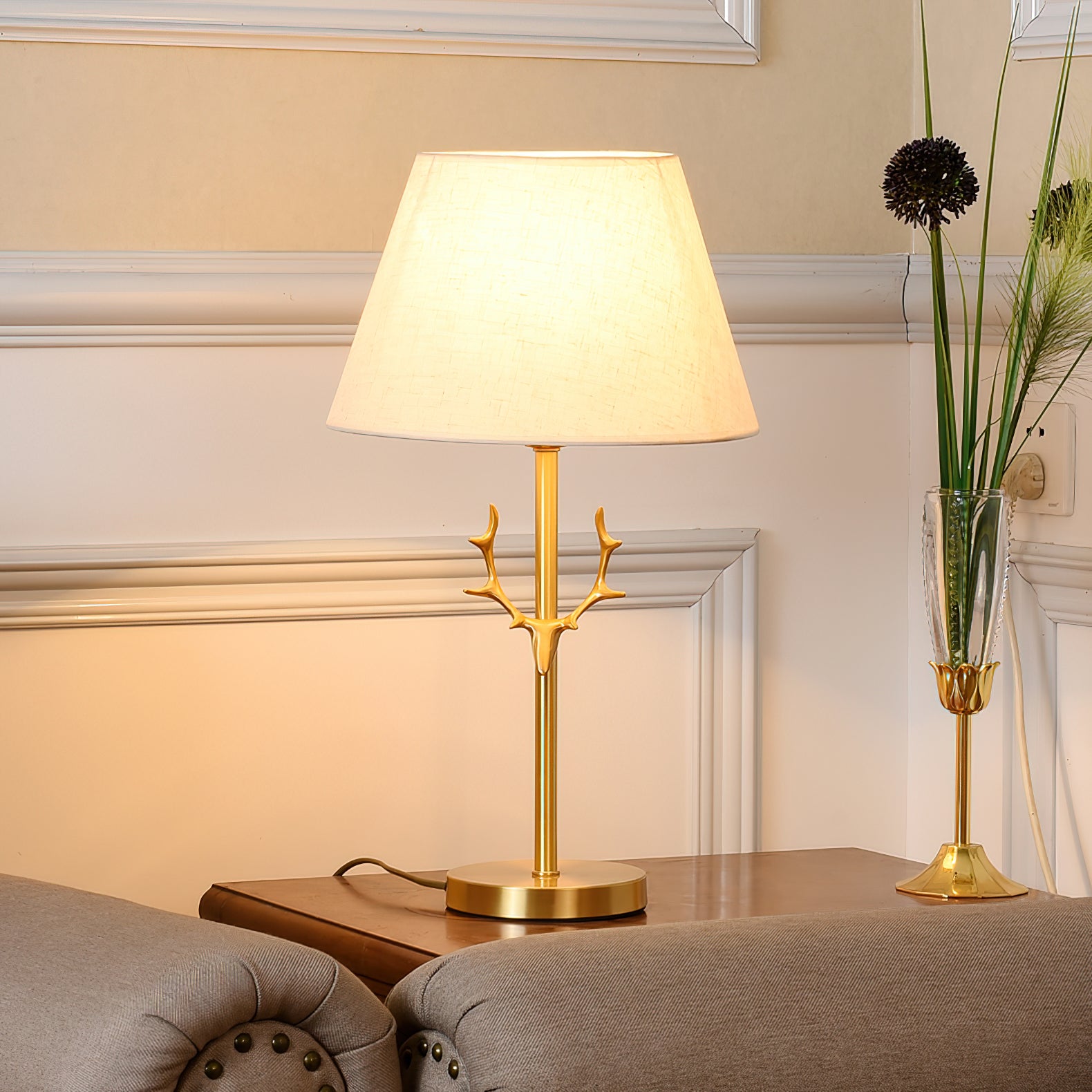 Dalton Table Lamp - Modern LED Desk Light for Home Office, Bedroom & Living Room - Adjustable Brightness & USB Charging Port