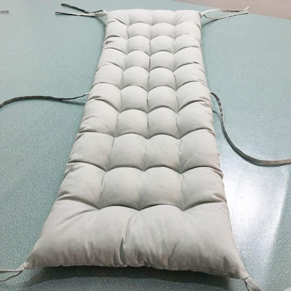 **Premium Papasan Bench Cushion – 40x40cm (16x16in) Rectangle Tufted Seat Pad for Bay Window, Patio Furniture & Lounge Chairs – Light Grey – Indoor & Outdoor Use**    *(Perfect for Relaxing in Sunrooms, Reading Nooks, or Outdoor Lounging)*