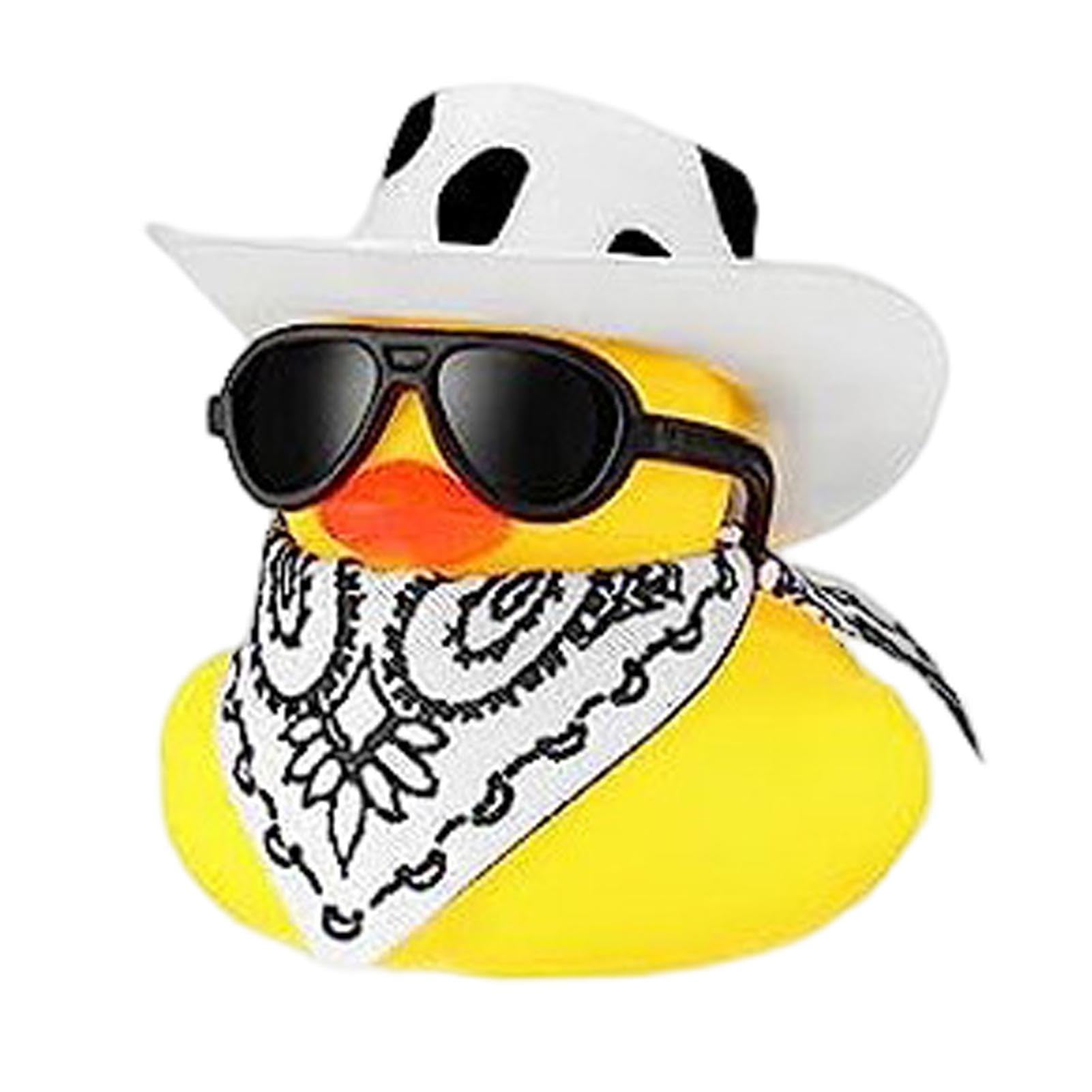 Funny Cowboy Rubber Duck - Bath Toy & Car Dashboard Decor for Kids, Babies | Party Favors, Birthday Goody Bag Fillers, Shower Accessories | Perfect for Bath Time, Travel & Home Decor