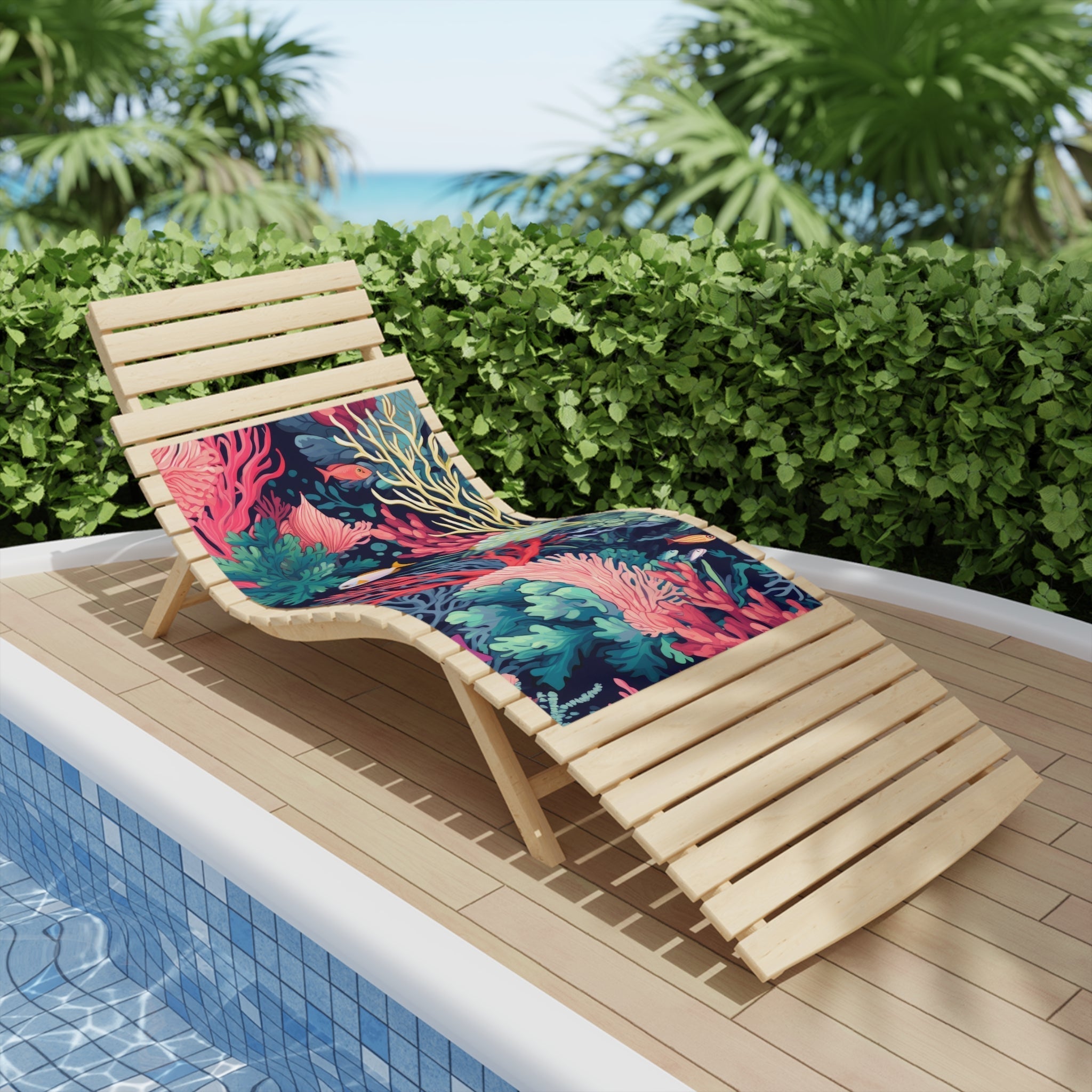 Premium Coral Life Beach Towel - Large, Soft & Quick-Dry - Perfect for Pool, Beach & Vacation - 100% Cotton, UV Protection, Sand-Free Design