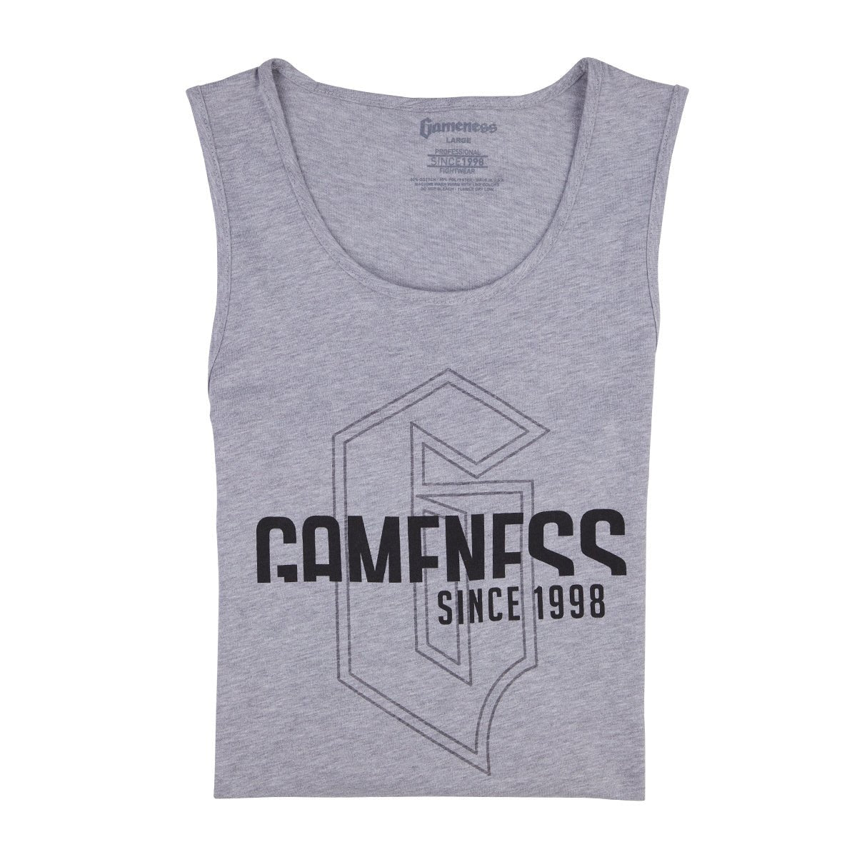 Gameness Since 1998 Men's BJJ Rash Guard Tank Top - Lightweight MMA Training Shirt for Brazilian Jiu-Jitsu, No-Gi Grappling & Combat Sports