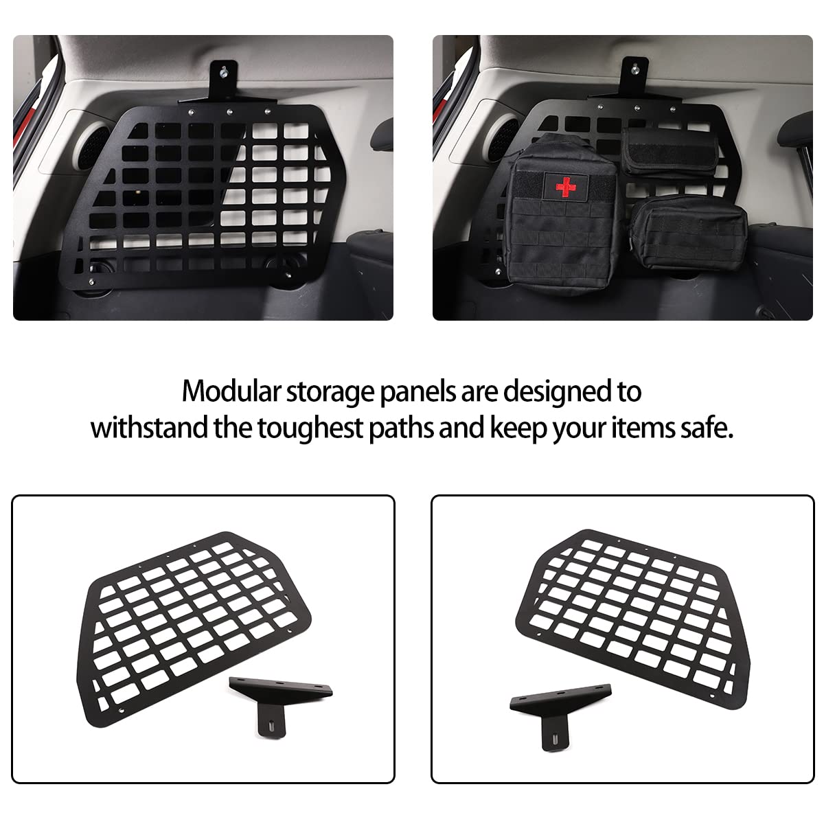 HappyHorse Trunk Organizer for Toyota FJ Cruiser 2007-2021 - Left Side Storage Compartment Box for Car Accessories & Sundries | Perfect for Road Trips & Outdoor Adventures